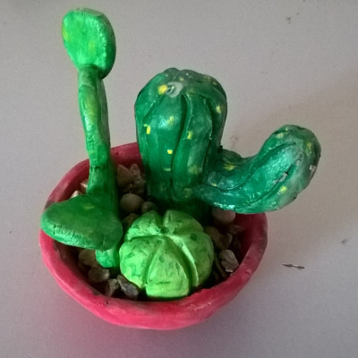 Year 8 Ceramic Cacti July 2018