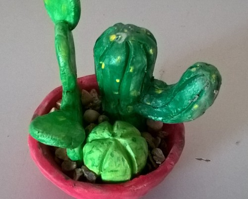 Year 8 Ceramic Cacti July 2018