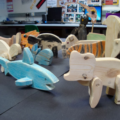 Year 7 Wooden Animals