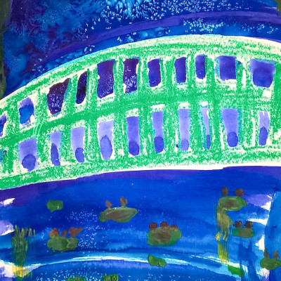 Monet Watercolour and Salt Paintings