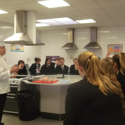 Year 10 Colchester Institute Chef Road Show February 2018