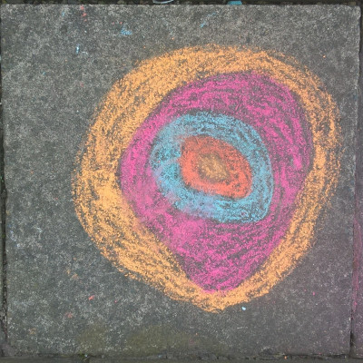 Year 7 Kandinsky Chalk Drawings April 2018